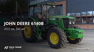 Трактор JOHN DEERE 6140B 2022 г. 140 к.с. 344 м/ч., № 3702 L