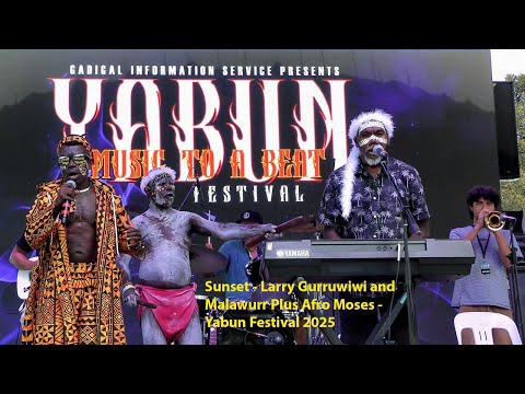 Sunset - Larry Gurruwiwi and Malawurr Plus Afro Moses   Yabun Festival Sydney 2025