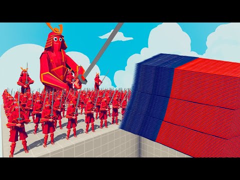 200x SAMURAI + 3x GIANT vs EVERY GOD - Totally Accurate Battle Simulator TABS
