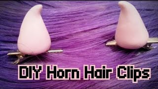 DIY: Pastel Goth Horn Hair Clips