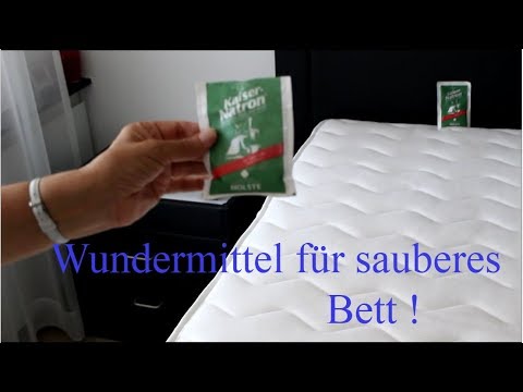 Verteile Natron auf dein Bett ! Das Ergebnis ist erstaunlich ! - Clean your Bed with Natron