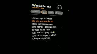 Download lagu Mentahan Lirik Lagu 🎧 Nyanda Barasa Terbaru #nyandabarasa #lagutimur #laguold mp3
