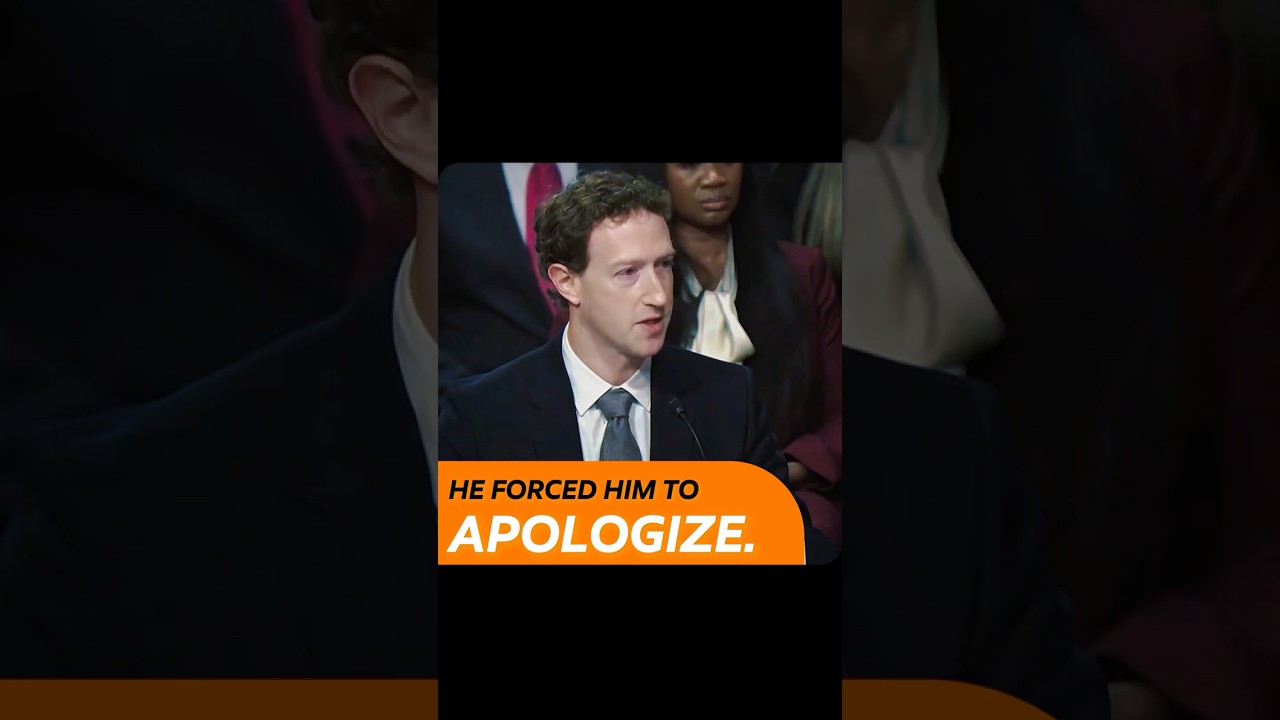Mark Zuckerberg FORCED to Apologize on National TV 🚨😡 #shorts #facebook