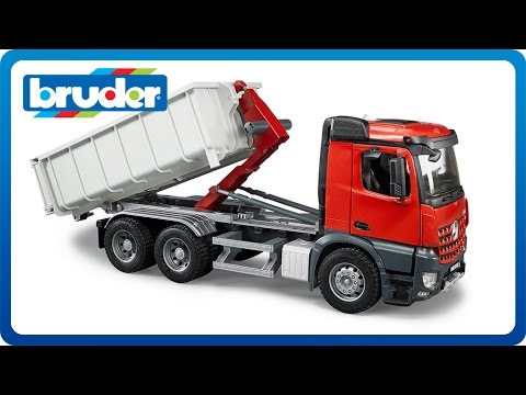 video-Nákladné auto Mercedes Benz Arocs LKW BRUDER