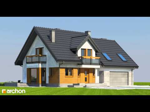 Projekt Domu w tamaryszkach 4 G2N - lustrzane odbicie, animacja