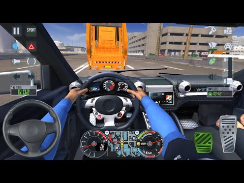 RED SPORT SUV UBER DRIVER 😜 City Car Driving Games Android iOS - Taxi Sim 2020 Gameplay