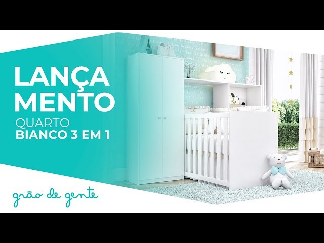 Quarto de Bebê Bianco 3 em 1 - Grão de Gente