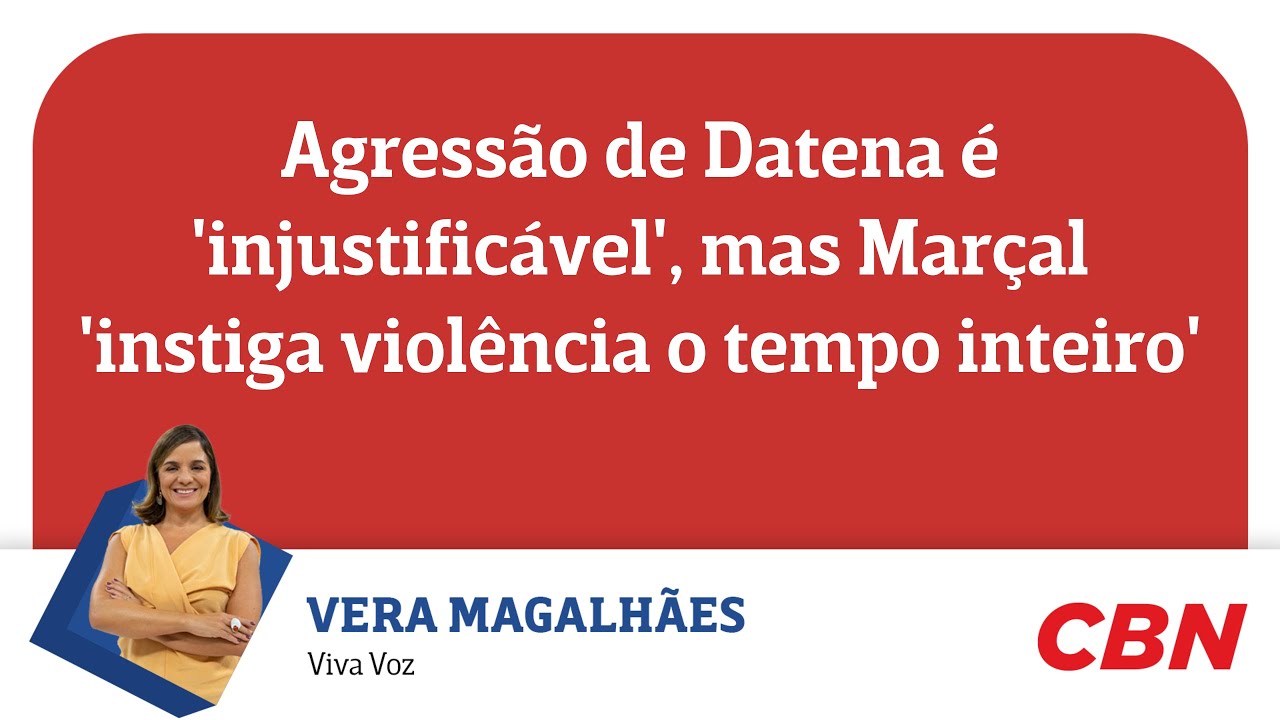 Agressão de Datena é 'injustificável', mas Marçal 'instiga violência o tempo inteiro'