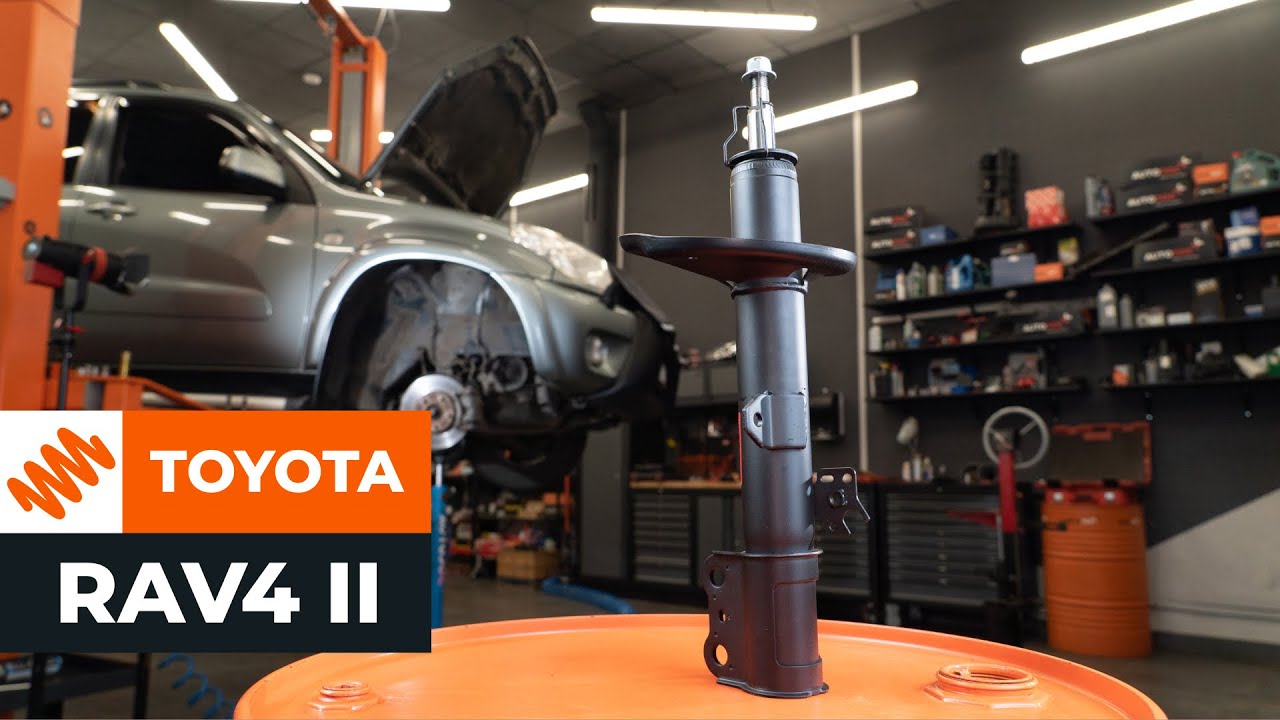 Como mudar kit de suspensão da parte dianteira em Toyota RAV4 II - guia de substituição