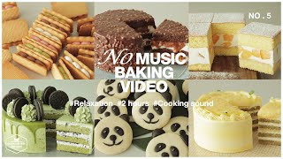 2 hours No Music Baking Video | Relaxation Cooking Sounds | Cake, Cheesecake, Cookies