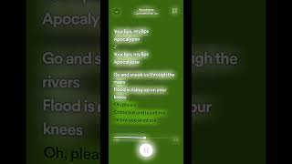 apocalypse #notmysound #spedup #lyrics #apocalypse