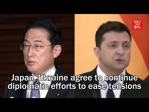 Japan, Ukraine agree to continue diplomatic efforts to ease tensions