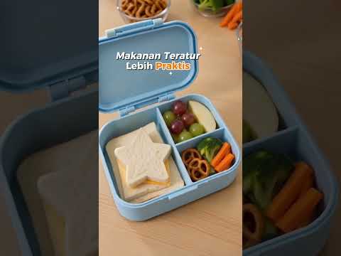 Gambar Picas Critter Tempat Makan Adjustable 3 Sekat 850 ml - Biru
