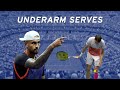 SIX Underarm Serves at the US Open