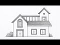 House Drawing How To Draw A Beautiful House Draw House House Sketch