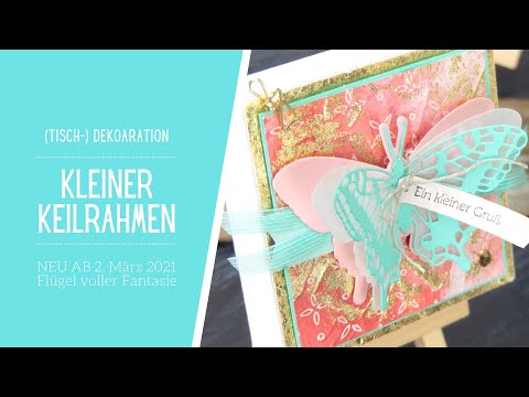 Mini-Keilrahmen Flügel voller Fantasie aus als Tischdeko | Neue Produkte ab 02.03.2021 verfügbar