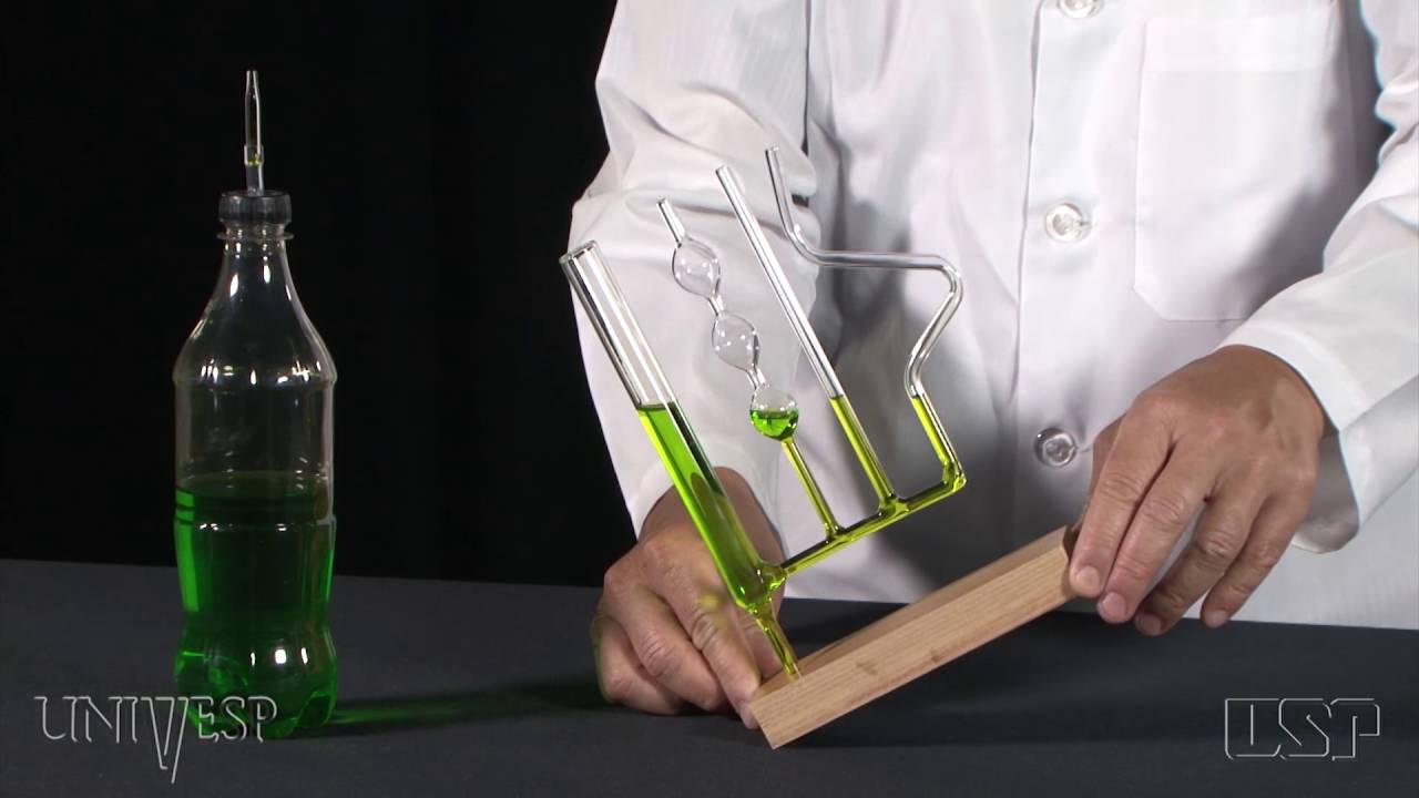 Tema 02 - Hidrostática | Experimentos - Lei de Stevin: vasos comunicantes