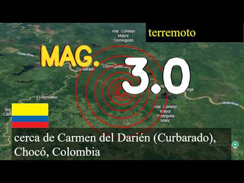 😱🚨  Terremoto cerca de Carmen del Darién (Curbarado), Chocó, Colombia actualizaciones en vivo hoy: T