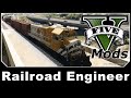 Railroad Engineer (train mod with derailment) 3.2 для GTA 5 видео 2