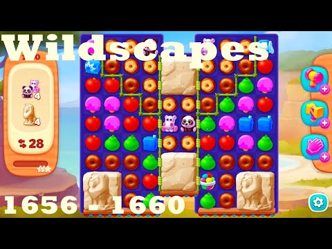 Wildscapes Level 1656 - 1660 HD Walkthrough | 3 - match game | gameplay | android | ios | pc | app