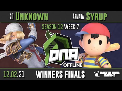DNA S12:W7 - 3D | Unknown (Sheik) Vs. Armada | Syrup (Ness) - Winners Finals