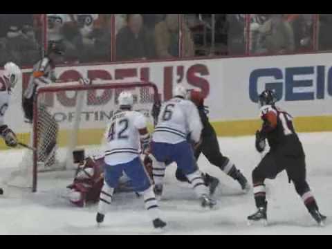 Jeff Carter scores vs Canadiens - 2-12-10