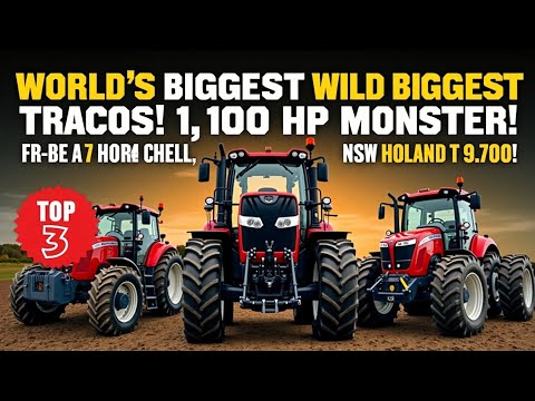 Top 3 Biggest Tractors in the World | Big Bud 16V-747, KSI QuadTrac 620, New Holland T9.700