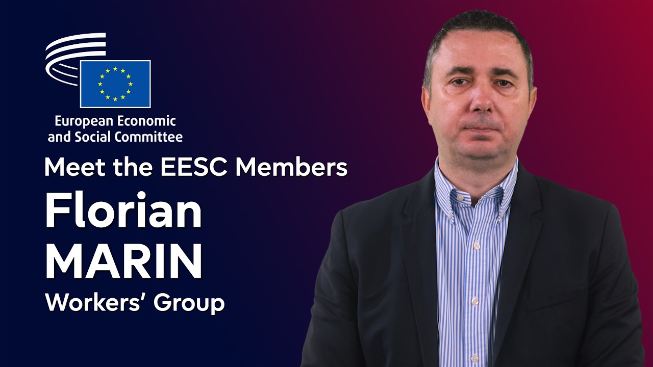 Florian Marin, EESC Quaestor and Workers’ Group Member | Meet the EESC Members