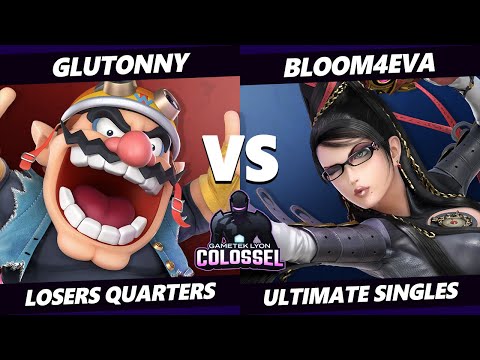 Colossel Losers Quarters - Bloom4eva (Bayonetta) Vs. Glutonny (Wario) SSBU Ultimate Tournament
