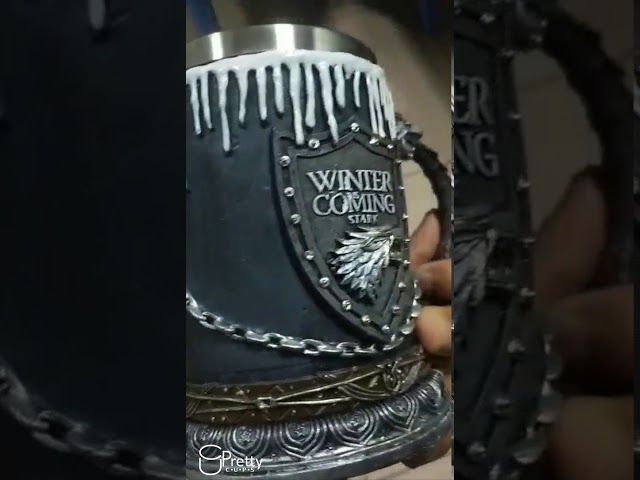Vídeo relacionado con Taza de Juego de Tronos Stark & Tully & Targaryen & Lannister & Baratheon de acero inoxidable resina 3D para café y cerveza, taza para beber (dragón azul)