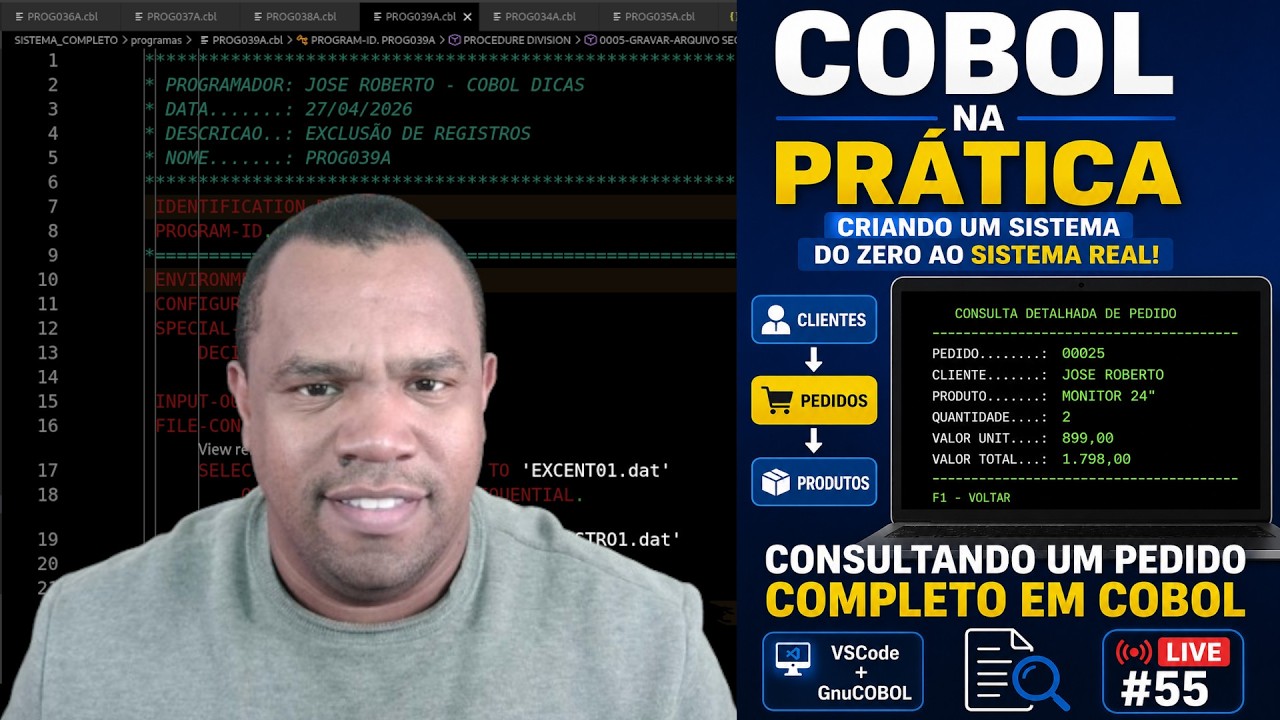Última live COBOL Dicas