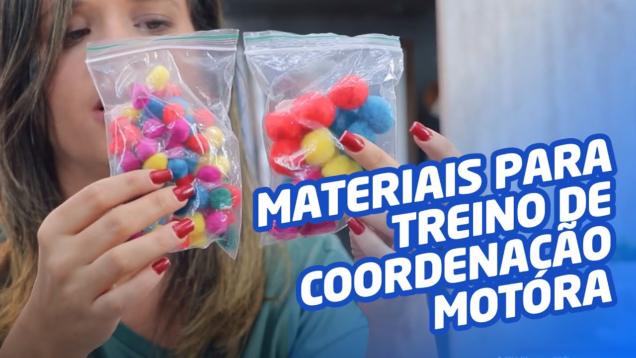 Materiais para treino de coordenação motora fina com pessoas com TEA