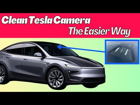(Updated) Tesla Model 3 and Model Y - How to Clean Front Camera and Windshield to Fix Hazy Video