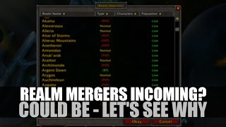 Blizzard, realm pops and why realm mergers might happen again!