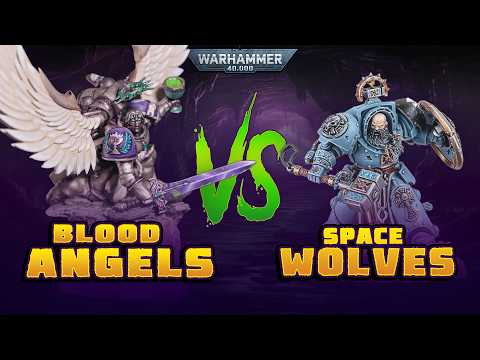 Blood Angels vs Space Wolves: A Warhammer 40k Battle Report | 10th Edition 2000pts