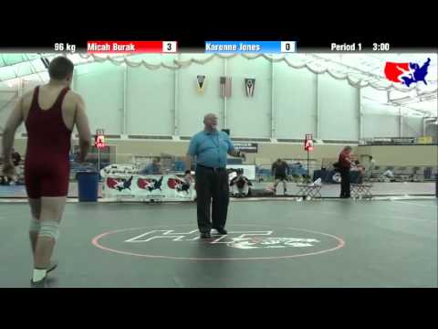 Micah Burak vs. Karonne Jones at 2013 ASICS University Nationals - FS