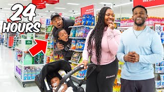 SPYING ON MY WIFE FOR 24 HOURS! *CAUGHT HER at a GUY HOUSE*