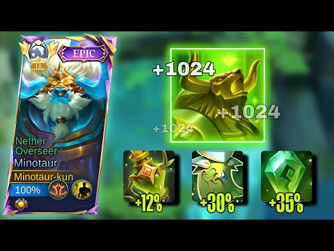 MINOTAUR REVAMPED GREEN MAGIC BUILD IS BACK!!?? | 1K PER HEAL? 😮