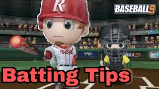 Baseball 9 Batting Tips || Baseball 9 tips and tricks