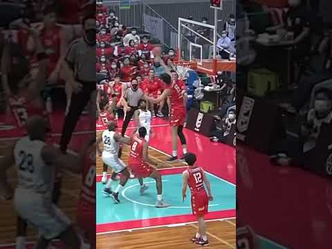 【220cm】リング上から叩き落とす、、異次元のブロックショット！！ #Ｂリーグ