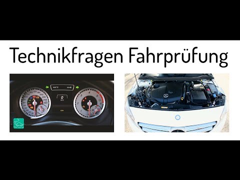 Technikfragen praktische Führerscheinprüfung , Sicherheitskontrolle Klasse B ,  Fahrprüfung
