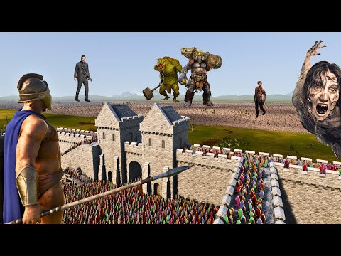 TWO DEMONIC ARMIES SURROUND THE MAIN BASE OF SPECIAL FORCES - Epic Battle Simulator 2 - UEBS 2