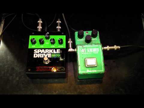 Voodoo Lab Sparkle Drive Mod vs Vintage Tube Screamer TS808