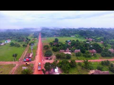 BOLIVIA PANDO MUNICIPIO DE SAN LORENZO Así se ve la comunidad Samaria desde el cielo