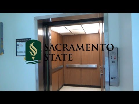 STUPID GLITCHY United States Hydraulic Elevator-Douglas Hall-CSUS-Sacramento, CA