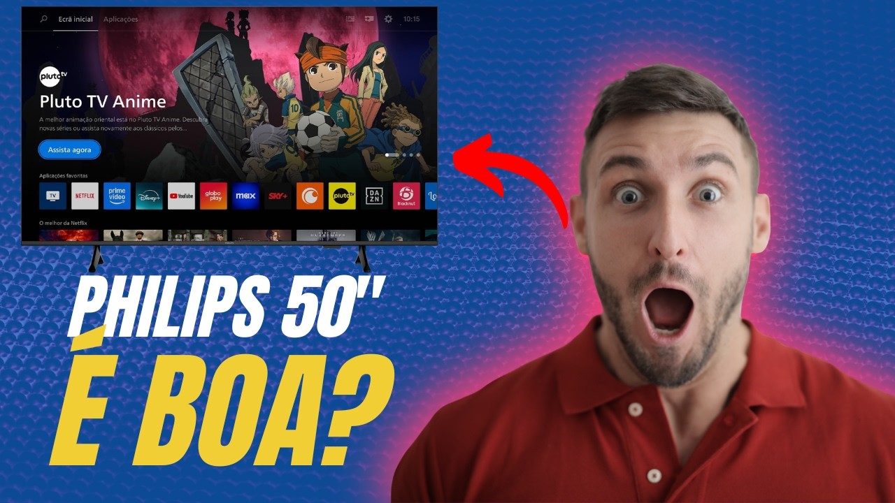 Miniatura da avaliação em vídeo de Smart TV Philips 50 Polegadas 4K HDR 50PUG7300