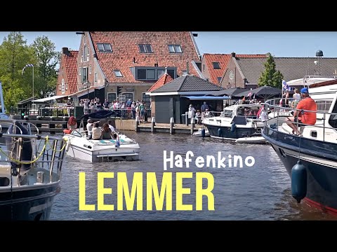 Lemmer Hafenkino - Pfingsten 2023 - feat. Caribbean Brass Drummers - ASMR - Holland by Boat