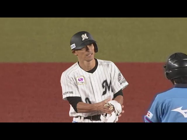 【8回裏】連敗ストップへ!! マリーンズ・荻野 ダメ押しの2点タイムリー2ベースヒット!! 2020/11/5 M-H