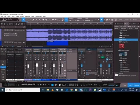 Presonus Tutorial | How I mix male vocals: Studio One 4 Professional