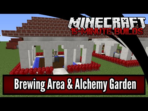 Welsknight Gaming - Minecraft 15-Minute Builds: Brewing Area & Alchemy Garden